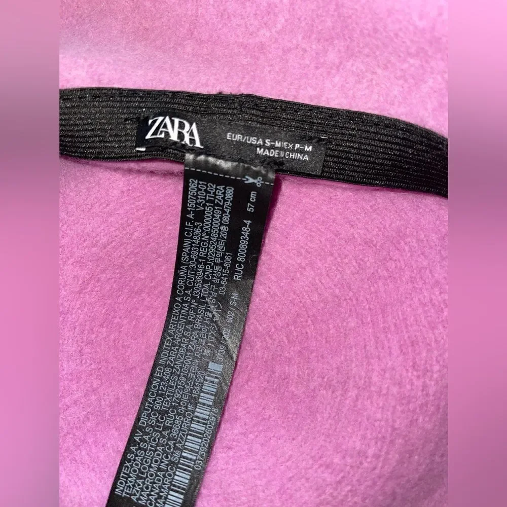 Zara Pink Wool Beret